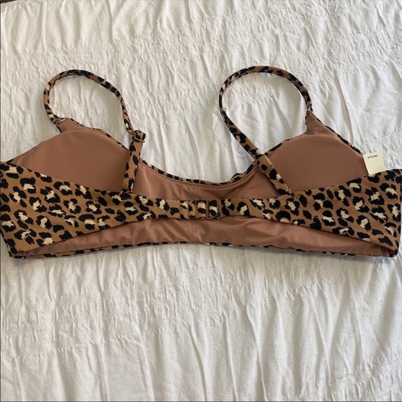 NWT AE Leopard Print Bikini Top - Picture 5 of 7